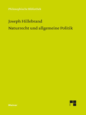 cover image of Naturrecht und allgemeine Politik